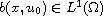 $b(x,u_0)\in L^1(\Omega)$