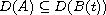 $D(A)\subseteq D(B(t))$