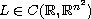 $L\in C(\mathbb{R},\mathbb{R}^{n^2})$